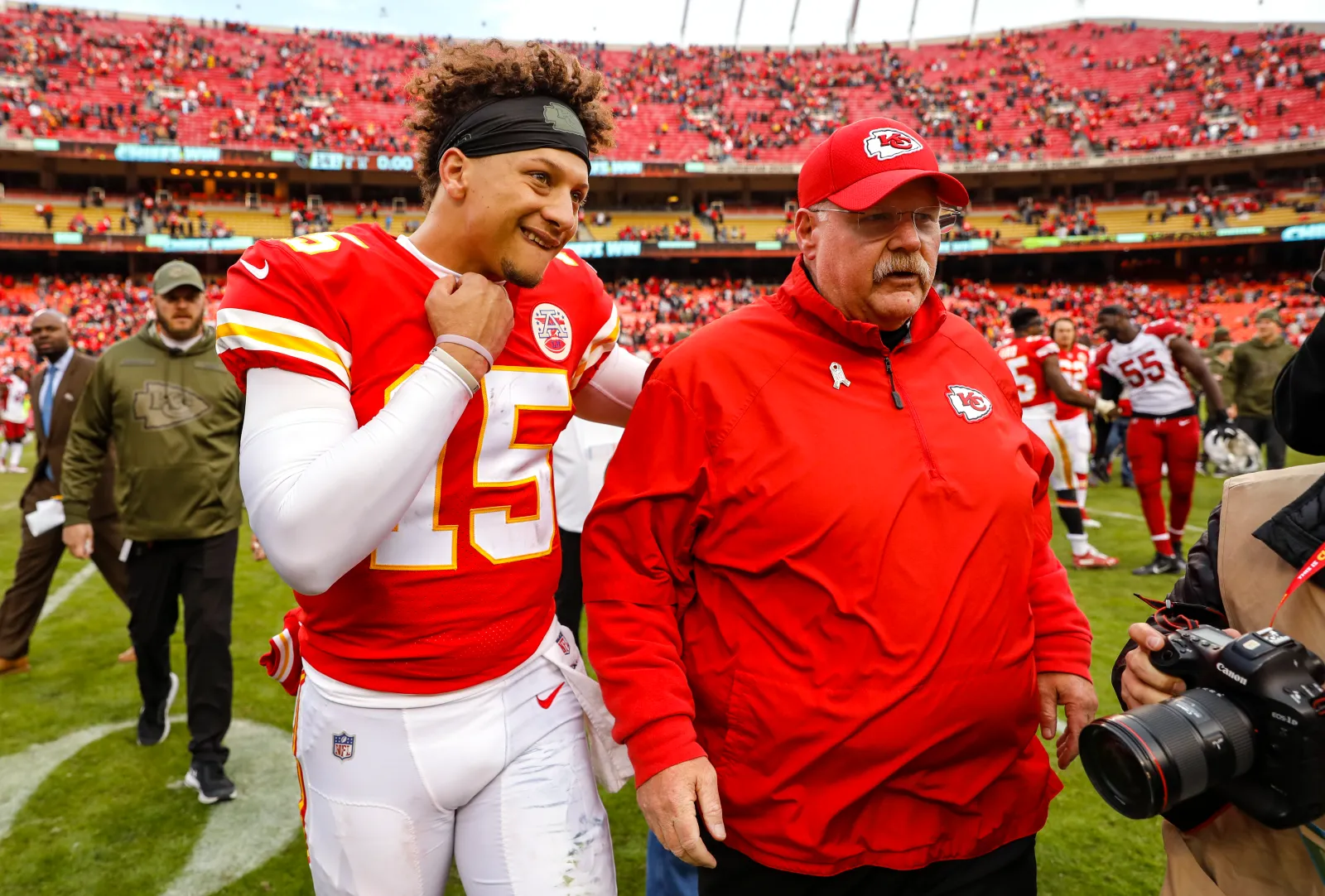 Patrick Mahomes, Andy Reid