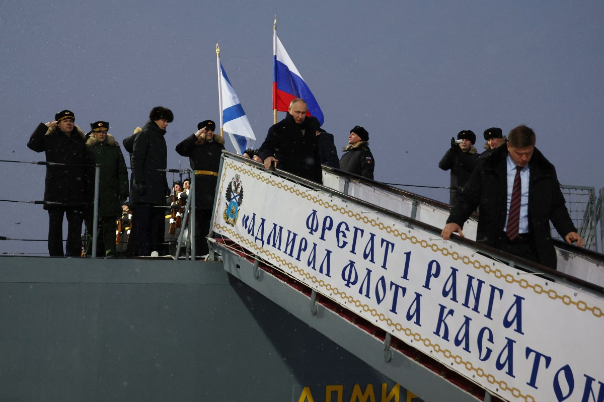 Map Shows NATO Targets Within Range of Putin's Hypersonic Missile Warship