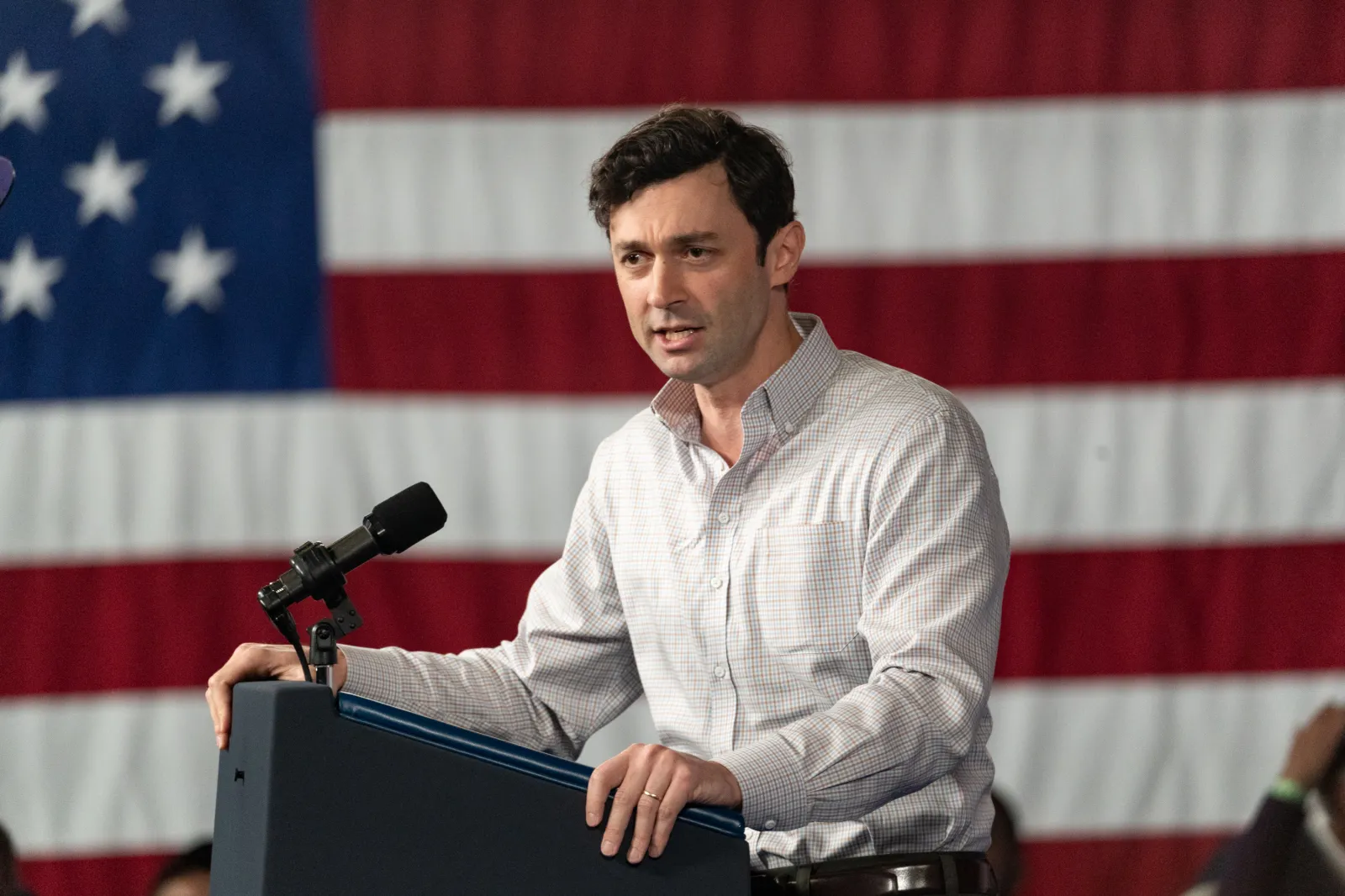 Image for article: Jon Ossoff Turns Spotlight on Trump Aide Natalie Harp