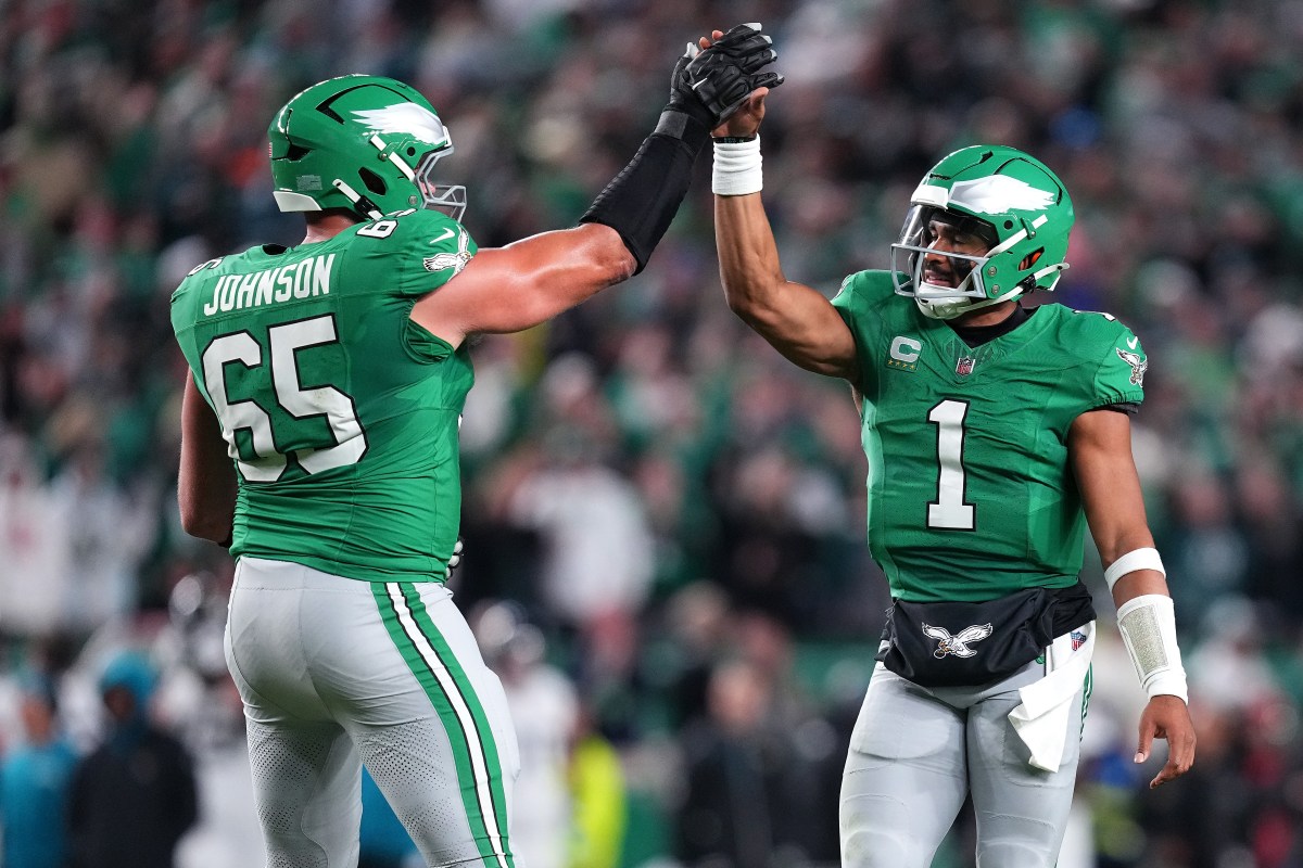 Jalen Hurts Wants the Best for Lane Johnson's Last Season