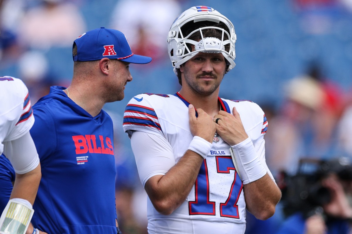 Josh Allen Gives Honest Assessment of Bills Coach Joe Brady Ahead of Season