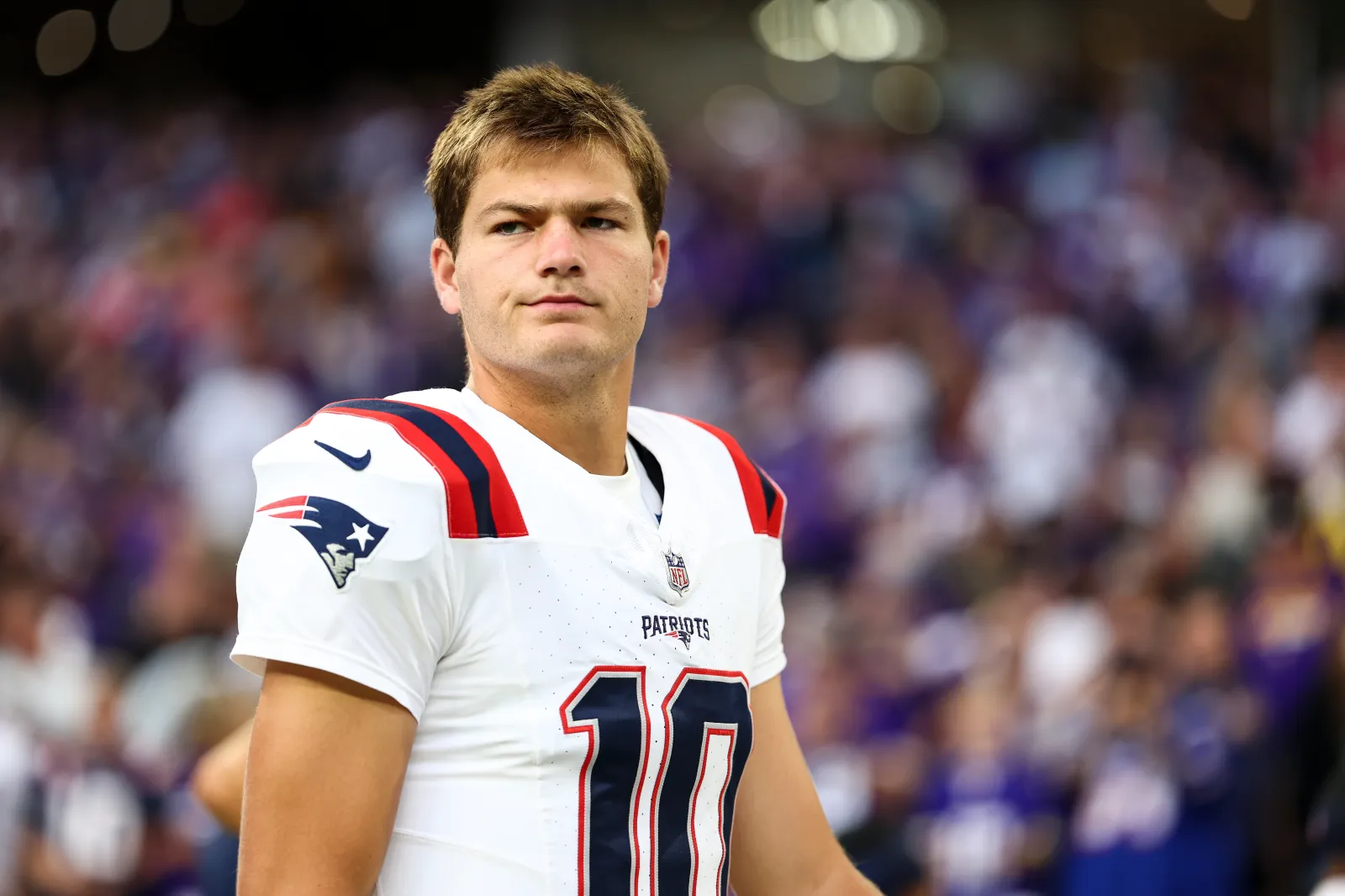 Drake Maye of the New England Patriots.