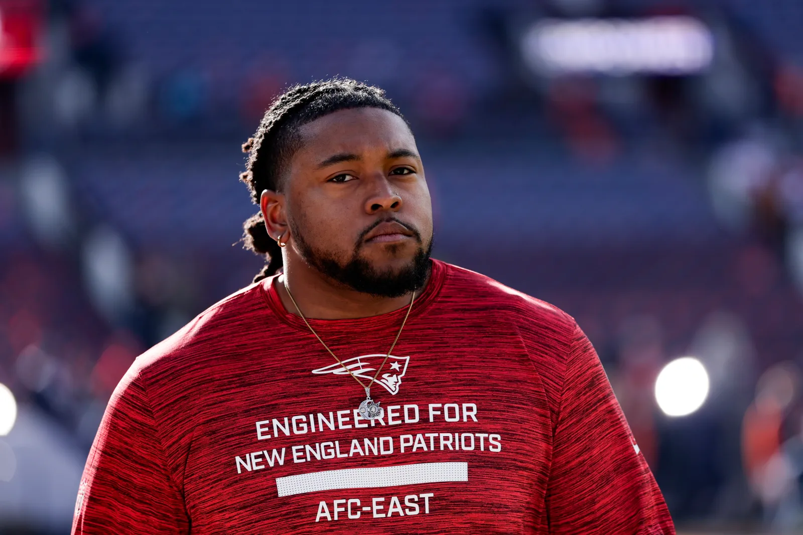 NFL offensive lineman Caedan Wallace.