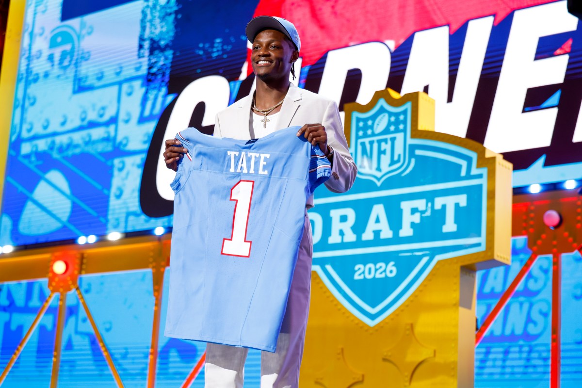 Titans WR Carnell Tate Asked About Expectations for Rookie Season