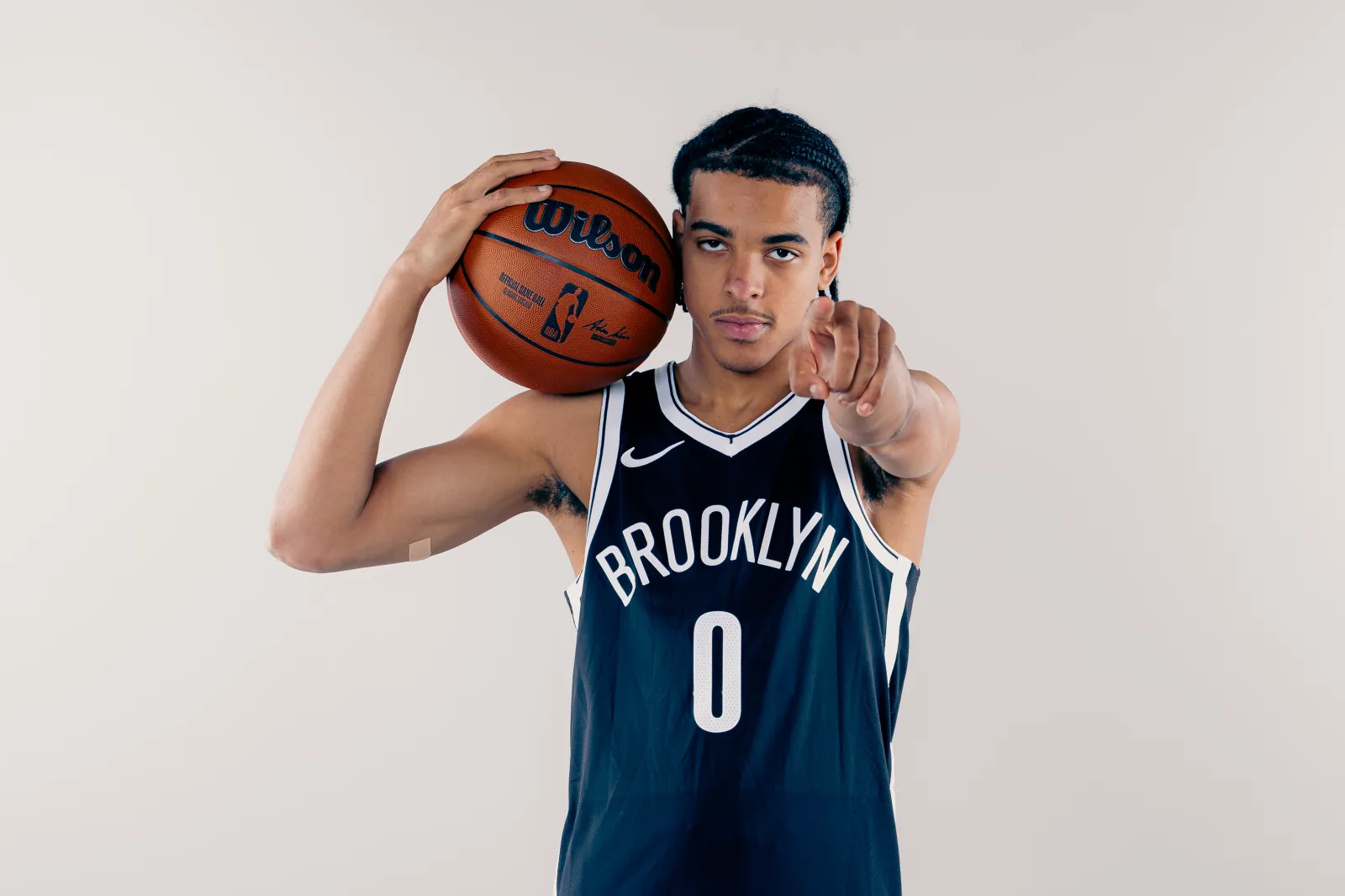 Mikel Brown Jr. #0 of the Brooklyn Nets
