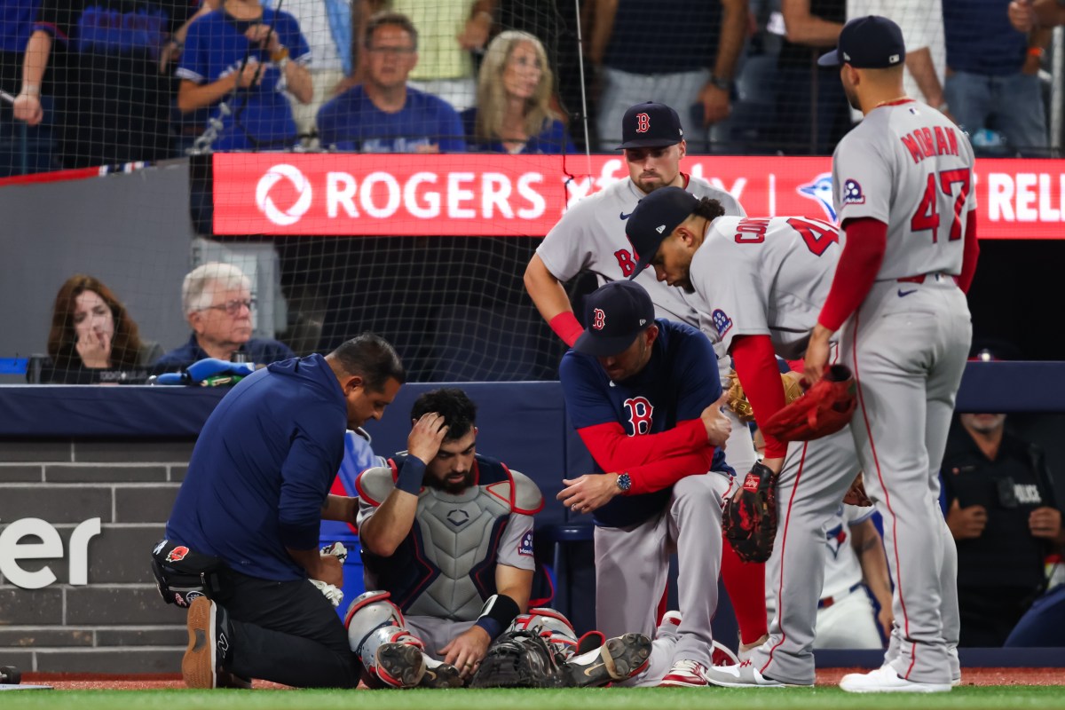 Connor Wong Left Woozy After One of Best Catcher Plays You'll Ever See