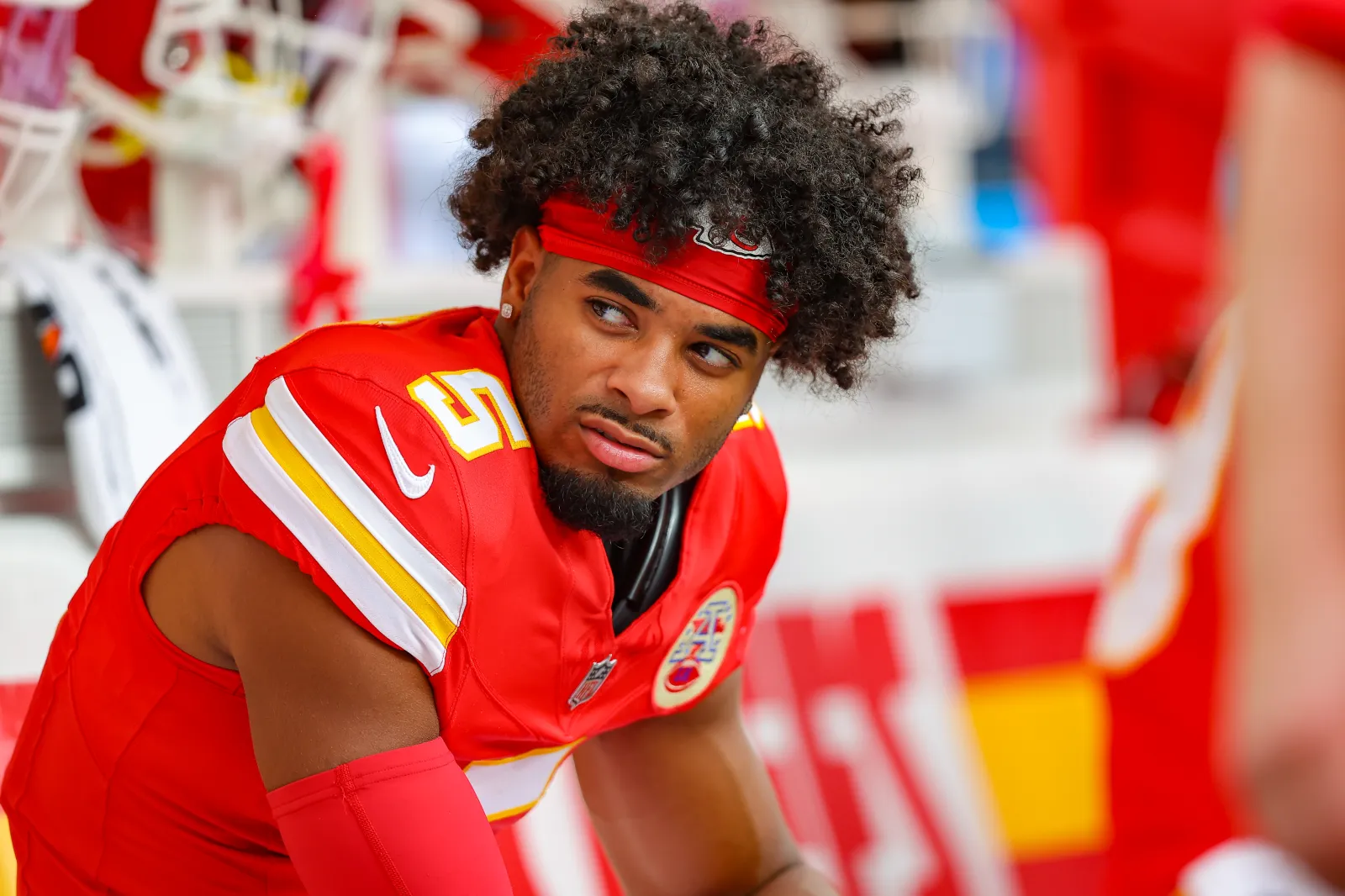 Mansoor Delane of the Kansas City Chiefs.