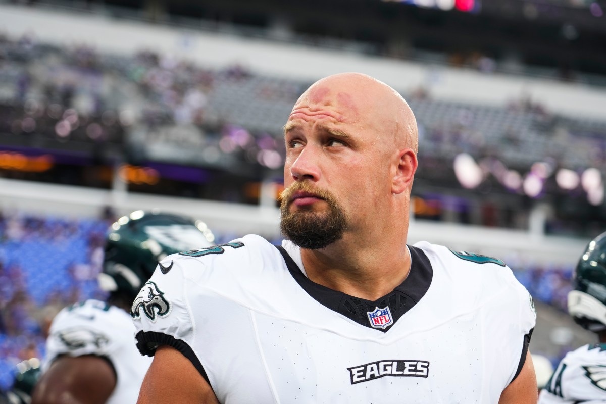 Eagles' Lane Johnson Makes Bold Saquon Barkley Statement