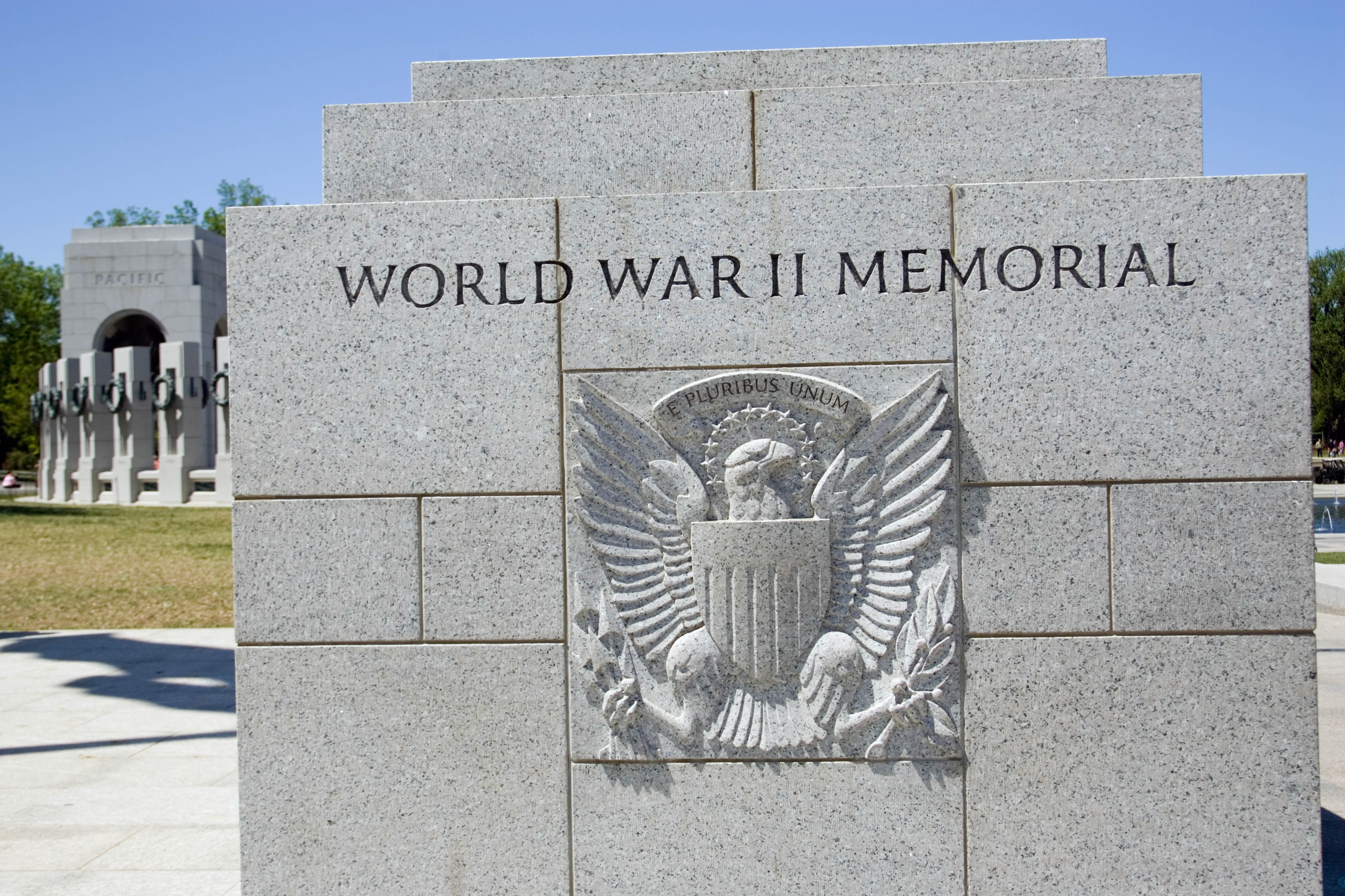 Bystanders React To Vandalism At World War II Memorial In DC