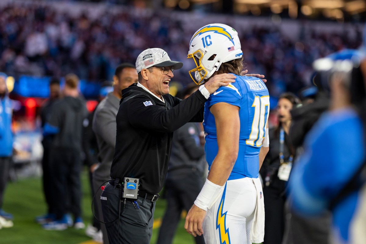 Chargers' Jim Harbaugh Praises Justin Herbert With Supernatural Honorific