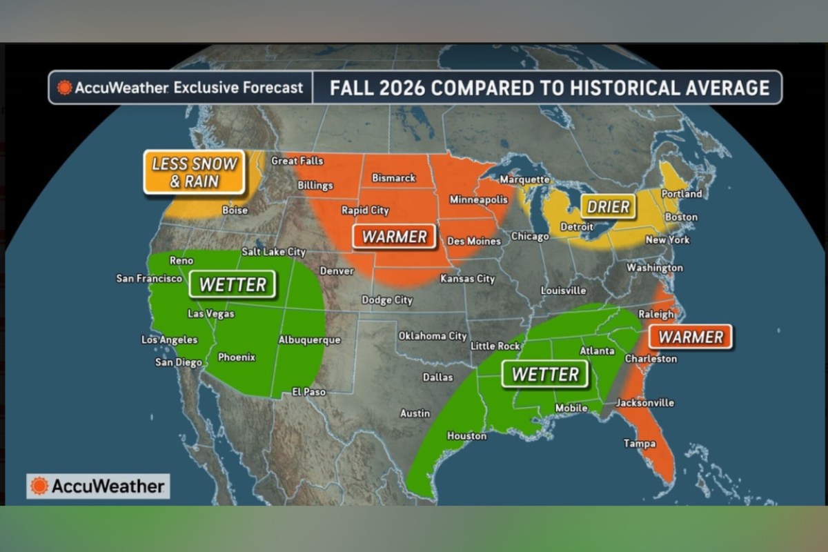 Maps Show US Forecast for Fall as El Niño Strengthens