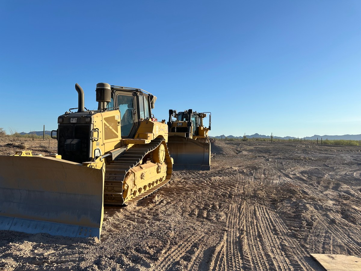 Bulldozers Clear Arizona’s Protected Desert as New Border Wall Constructed