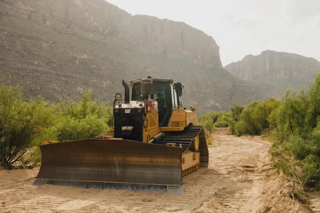 Campaigners Center for Biological Diversity shared photos it says shows border barrier construction begin near Santa Elena Canyon in Big Bend National Park on August 6.