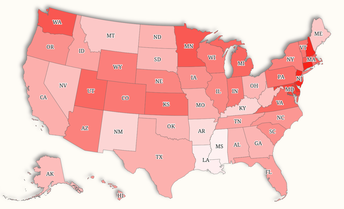 Map Shows Worst Impacted States if Social Security Funding Runs Out