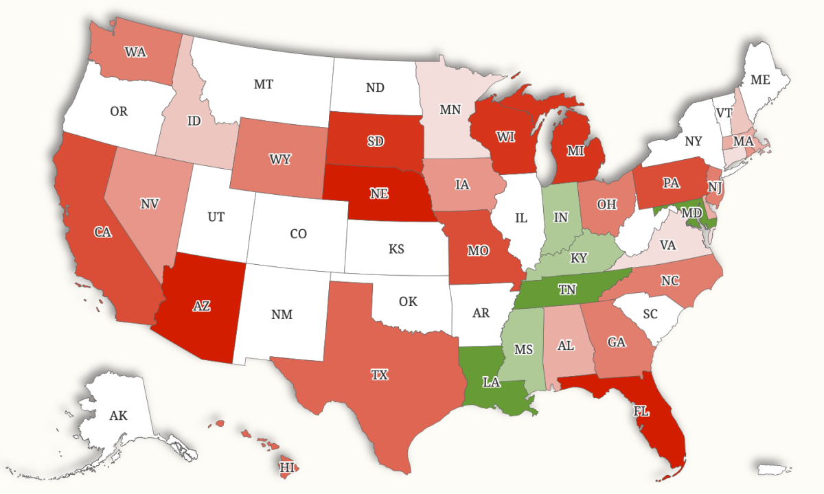 Map Shows Reading and Math Scores Across US States as Kentucky Hails Growth