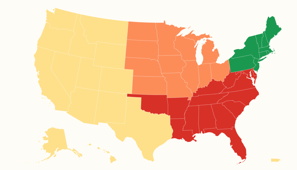 Map Reveals the Winners and Losers of July’s Housing Market