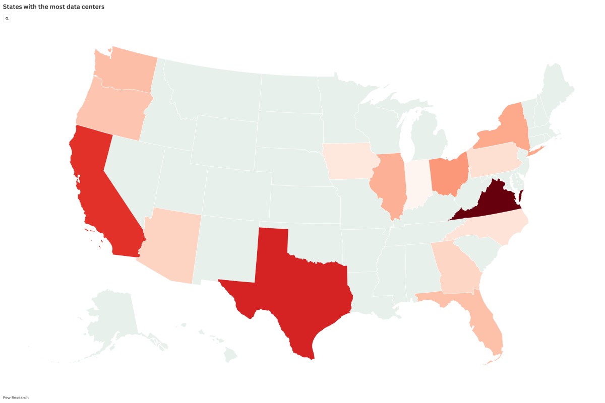 Texas Pauses New Data Centers: Map of States Where Projects Are Booming