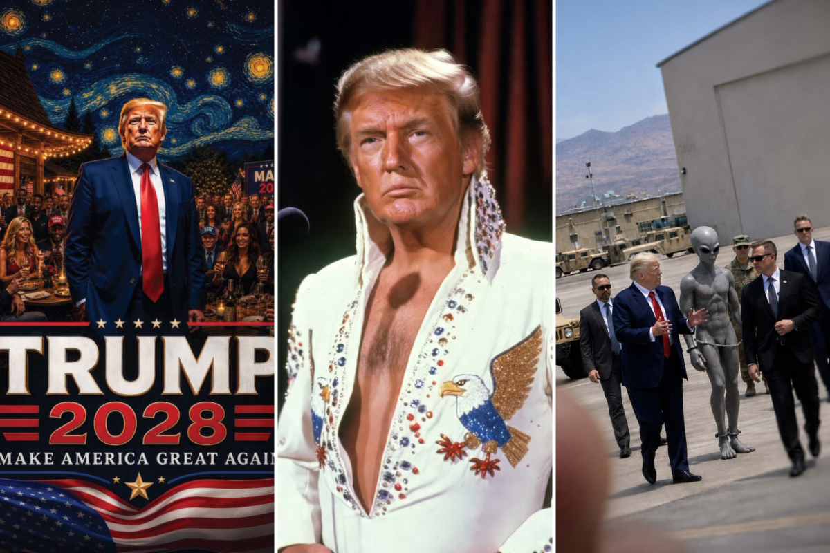 Aliens, Arc Du Trump and Elvis: Trump’s Latest Social Media Spree