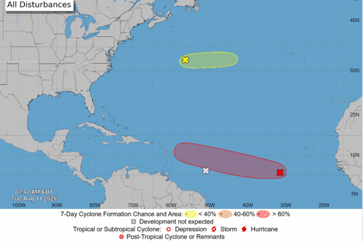 Could Storm Cristobal Form This Week? Map Shows Atlantic Disturbances