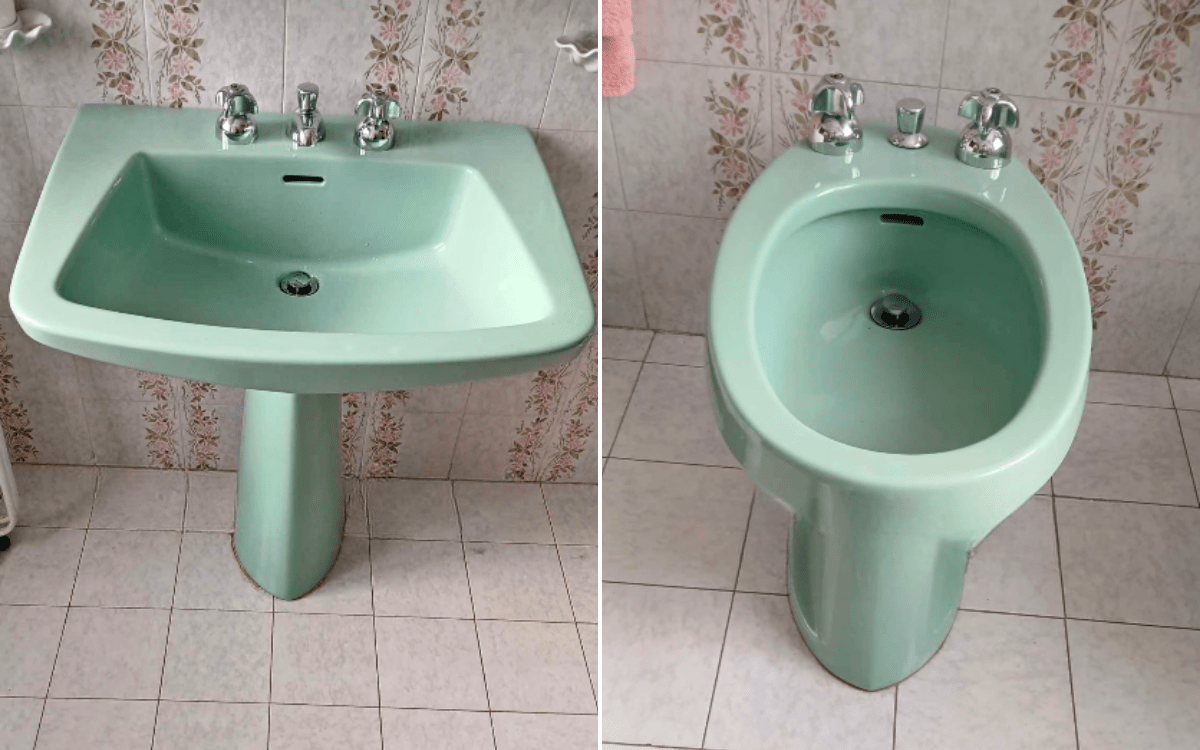 Couple Thrift Vintage Bathroom Set, Then Discover What It's Really Worth