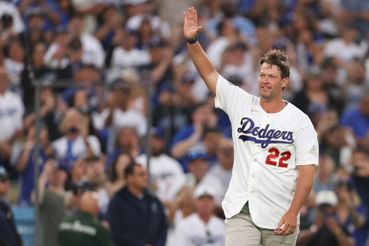 Dodgers Legend Clayton Kershaw Visits Rams Training Camp