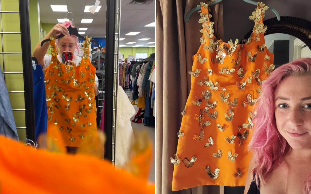 Woman Thrifts Dress for $14.99—Everything Changes When She Sees the Label