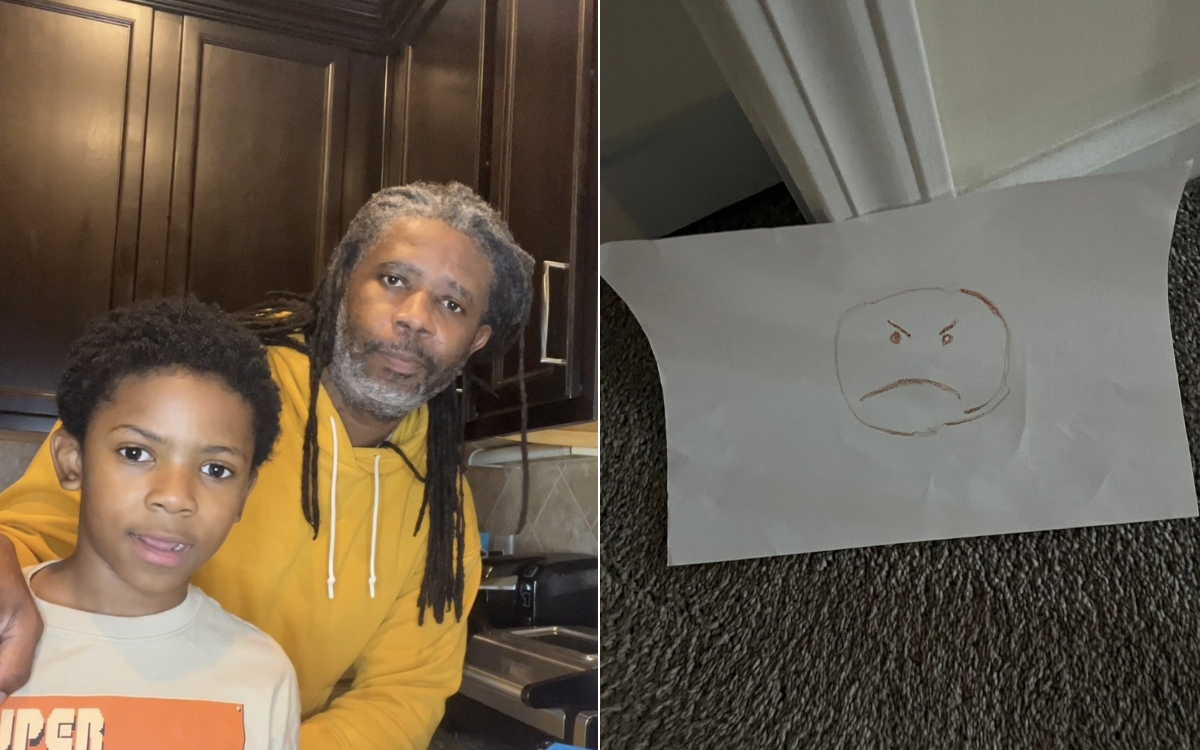 Dad Eats One of His Kid’s Candy Bars, Not Ready for Picture Son Sends Him