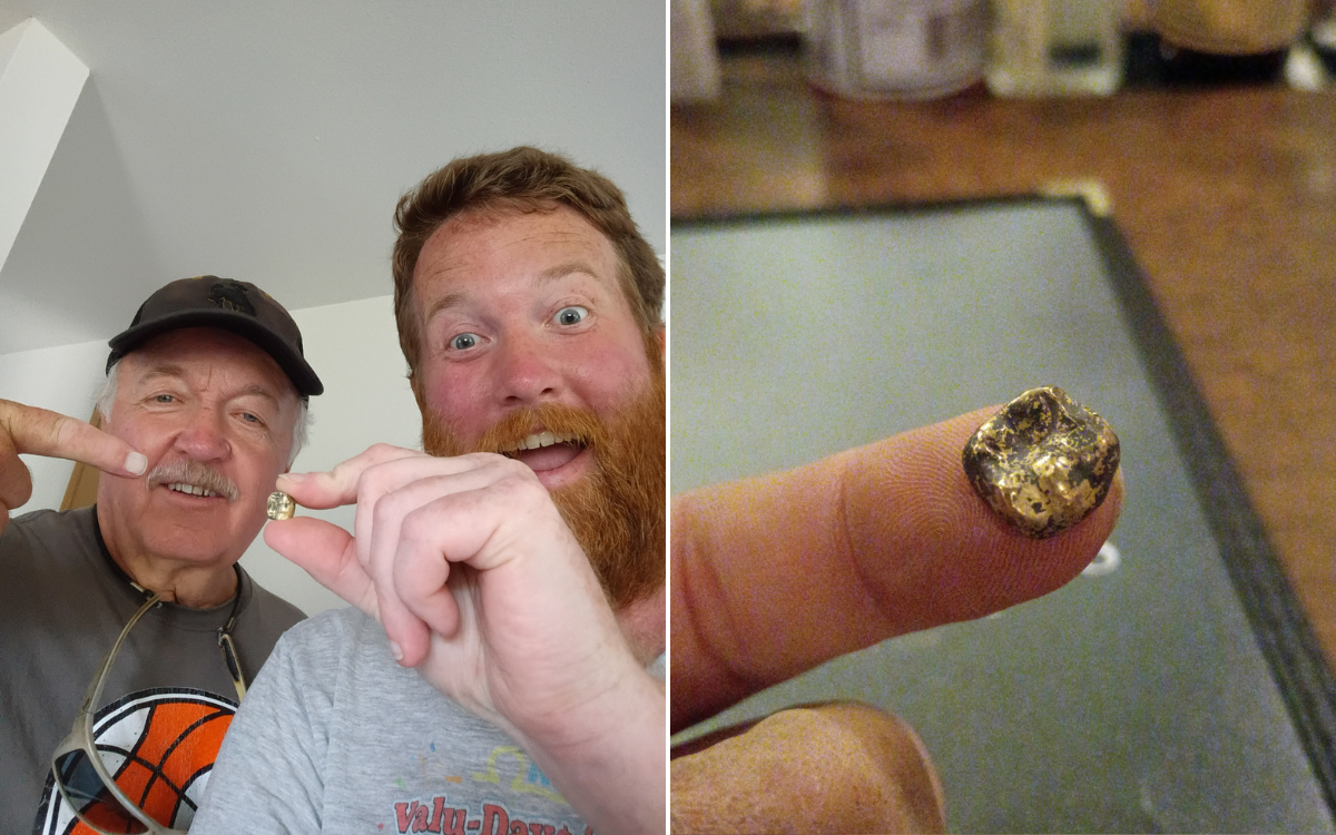 Dad and Son Treasure Hunters Strike Gold for First Time–But There’s a Twist