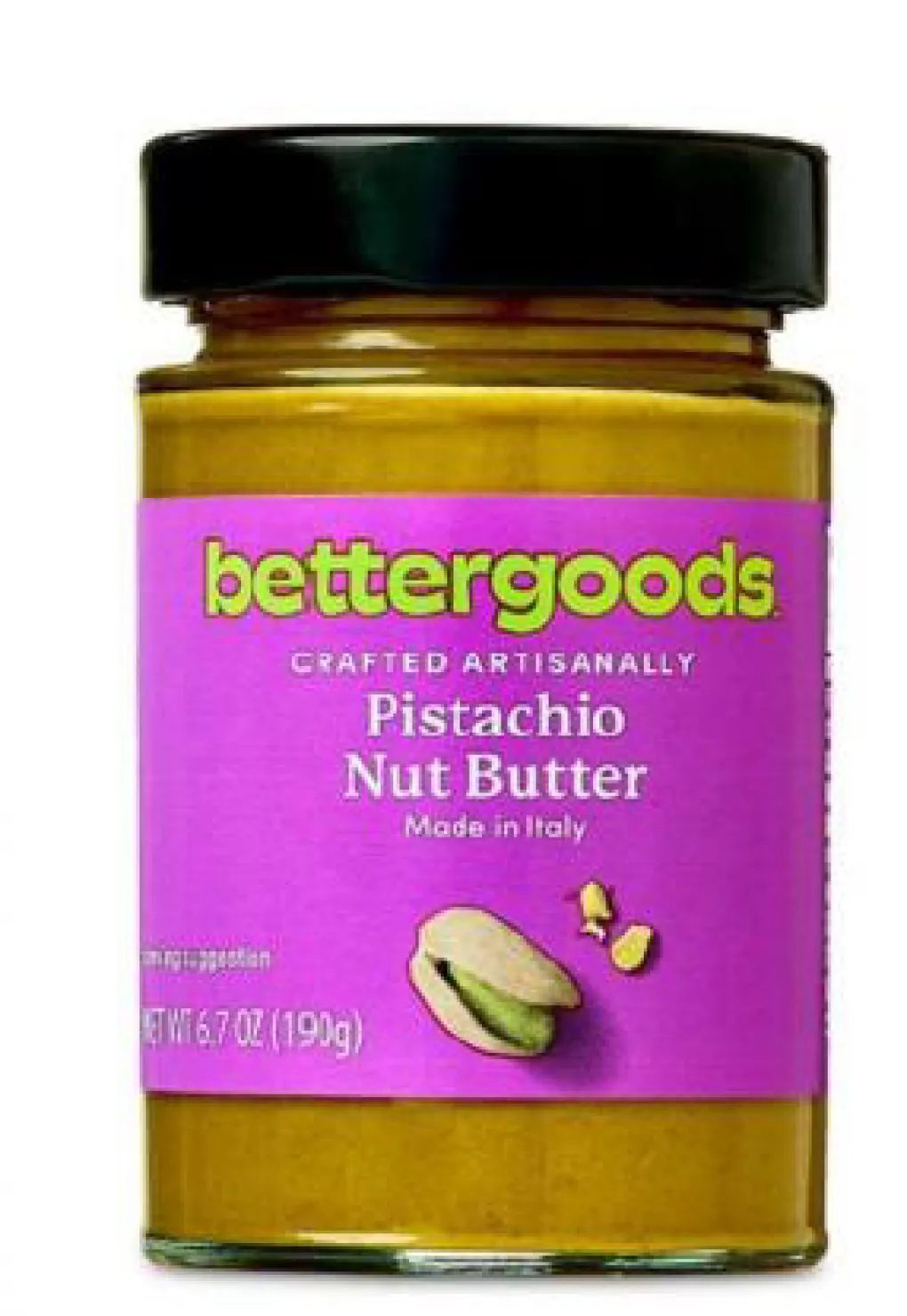 Botticelli Foods is recalling the bettergoods brand of Pistachio Nut Butter after salmonella was detected. (Photo from the FDA)