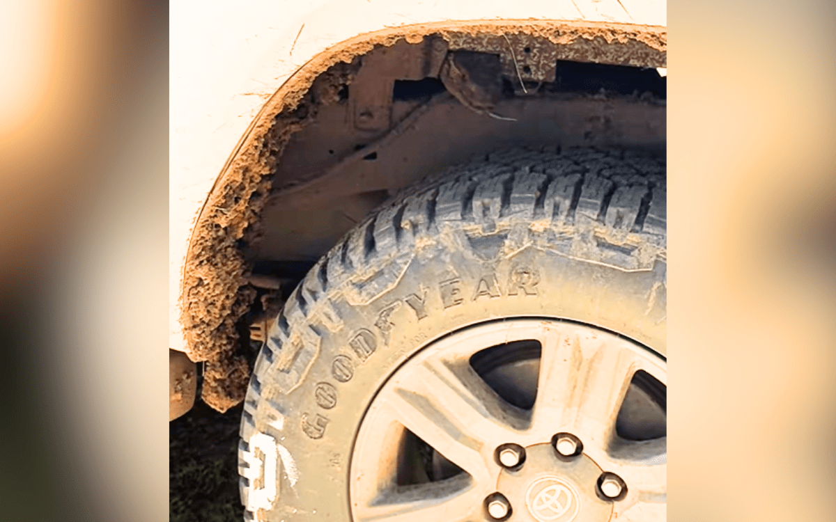 Man Thinks He Can Hear Tire Deflating, Then He Looks Closer at the Truck