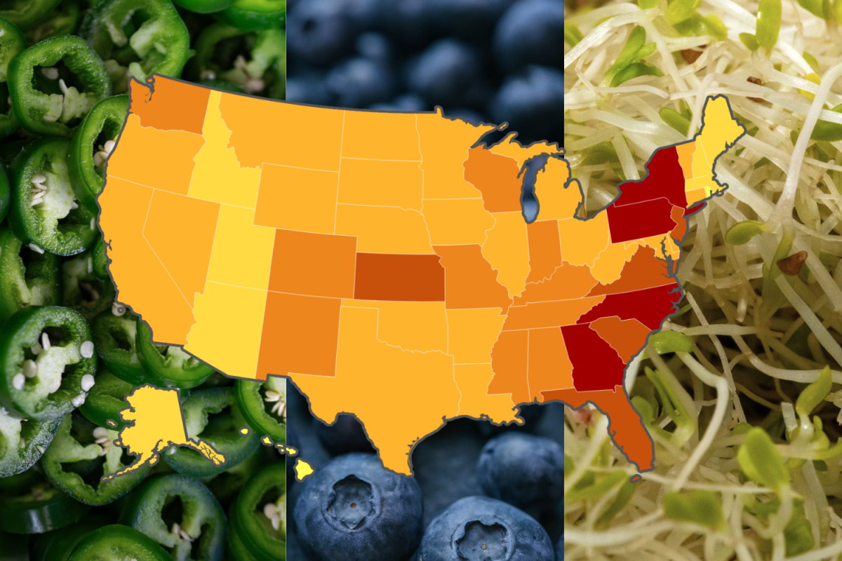 Map Shows Food Recalled Over Salmonella, E.Coli Across US in August