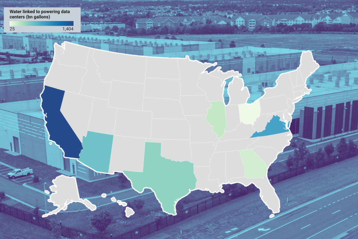 Map Shows States Using the Most Water for Data Centers Map Shows States Using the Most Water for Data Centers