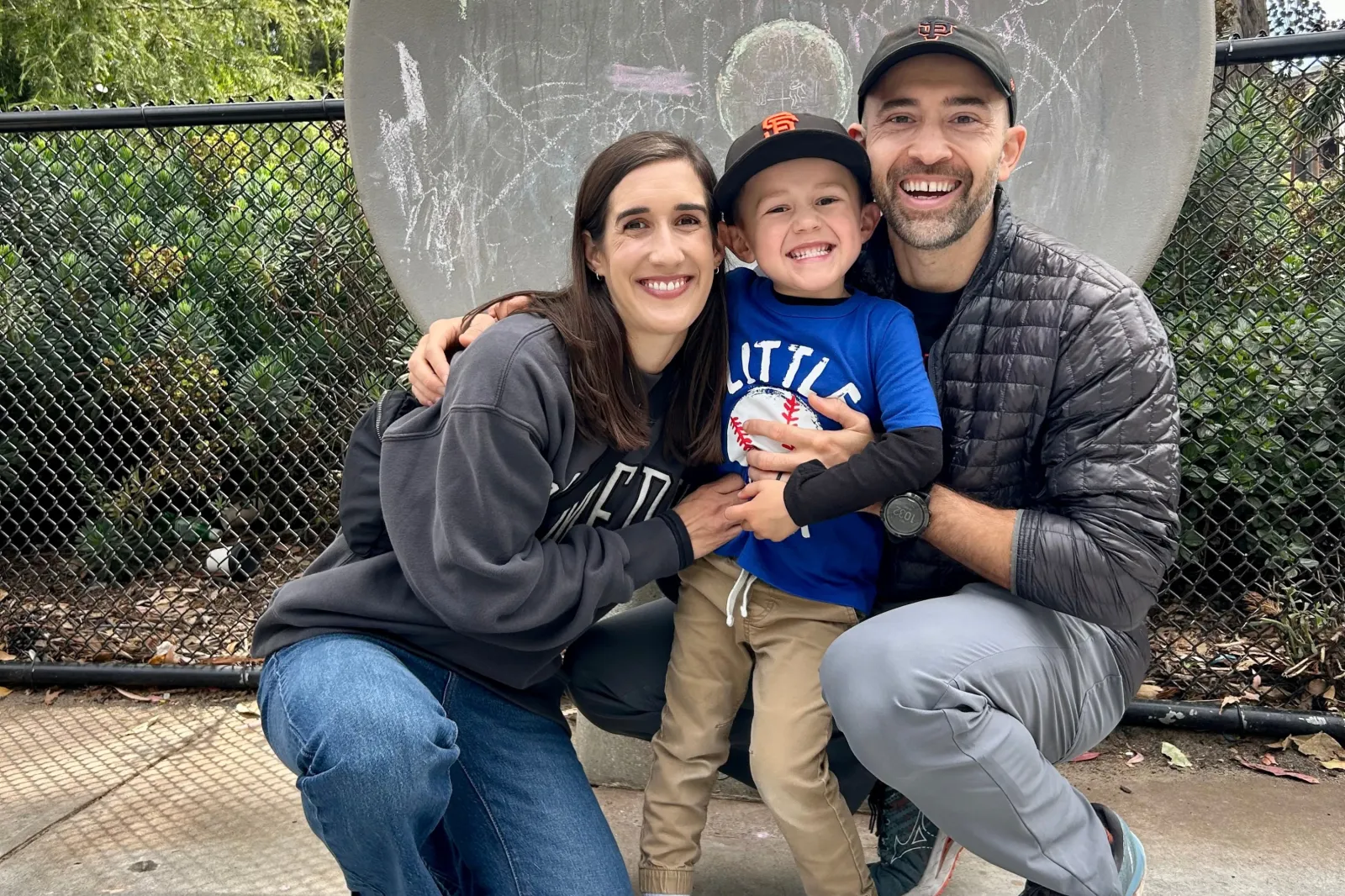 Amanda Webb with her son, Levi, and husband, Jon.