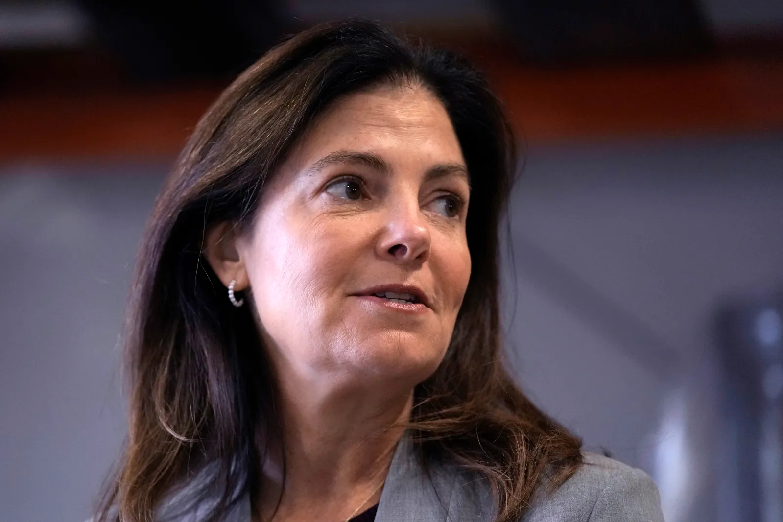 New Hampshire Governor Kelly Ayotte attends an event in Manchester on October 16, 2024.