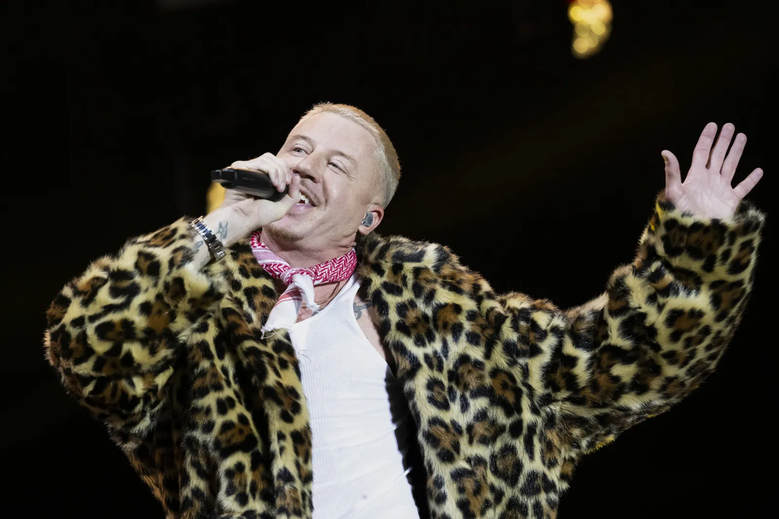 Macklemore performs in Bern, Switzerland, on July 16, 2025.