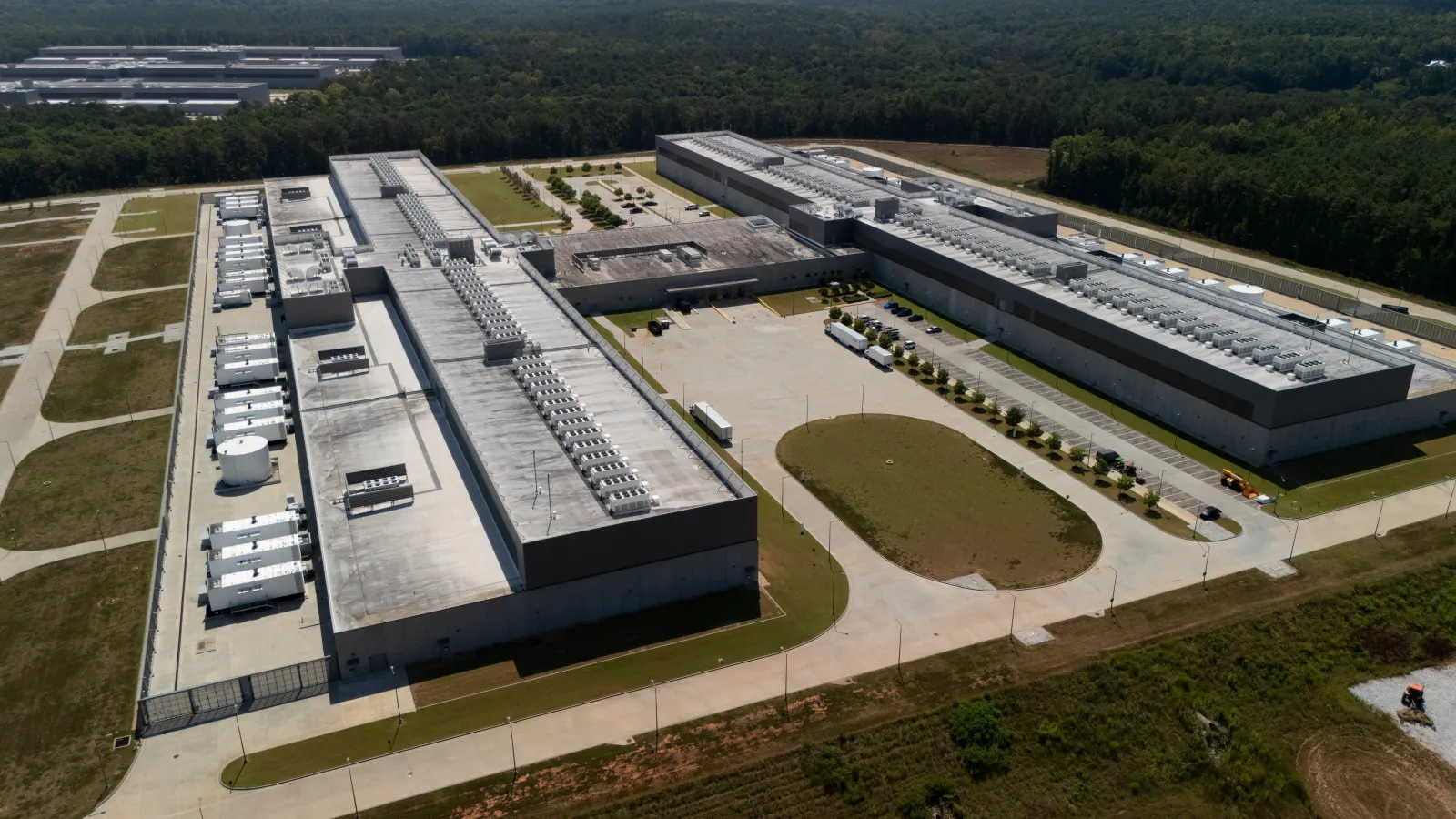 Meta data centers operate on September 5 near Social Circle, Georgia. (AP Photo/Mike Stewart)