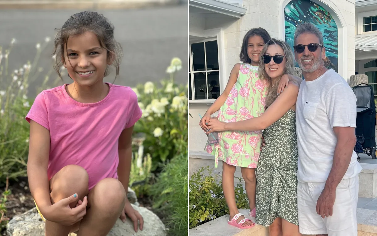 Alexis Sestito with her husband and their daughter Seramina.