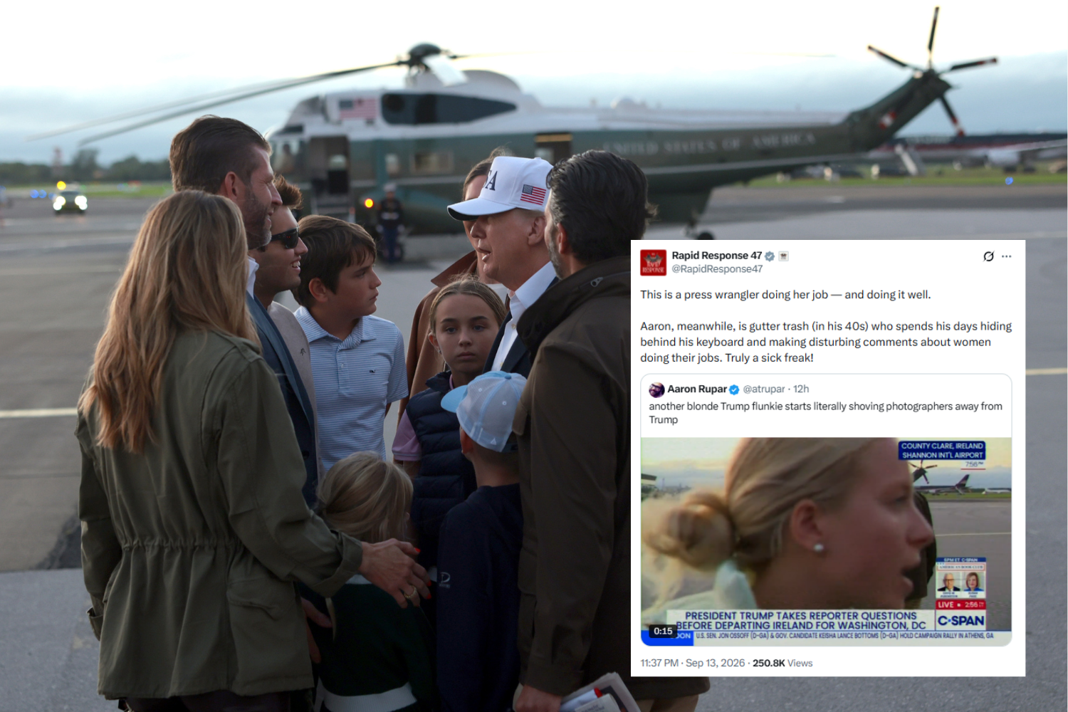 newsweek.com - Alice Gibbs - Who is Ellie Acra? White House says journo 'sick freak' for staffer comment