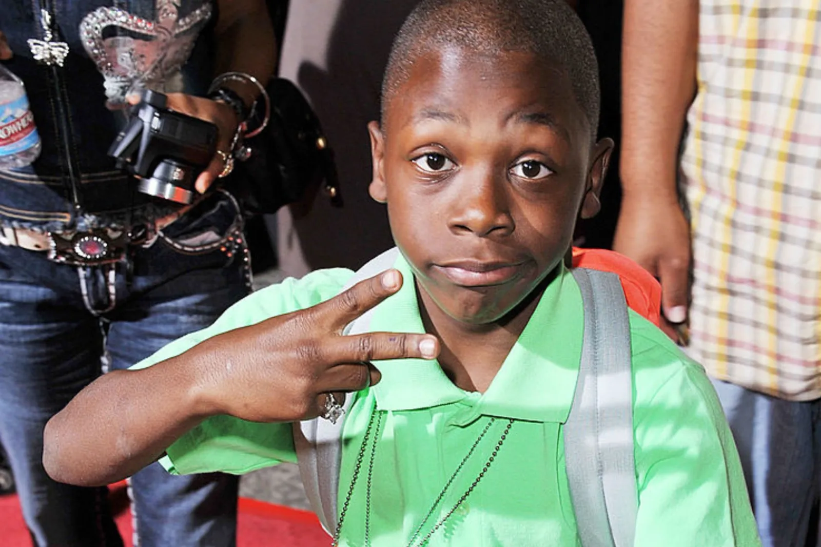 Actor Bobbe J. Thompson arrives at the premiere of Universal's "Role Models" at the Mann Village Theatre in Los Angeles on October 22, 2008.