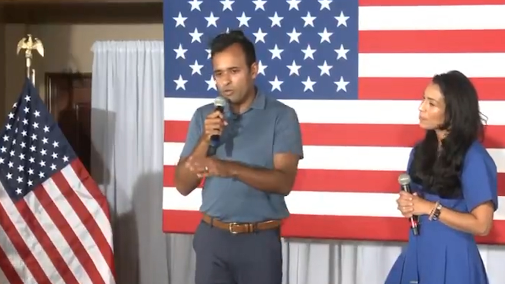 Vivek Ramaswamy Calls Town Hall Attendee A ‘Plant’