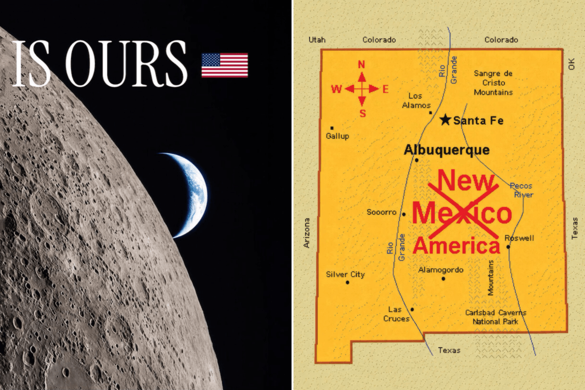 Trump Touts Renaming New Mexico, Claims 'Moon is Ours'