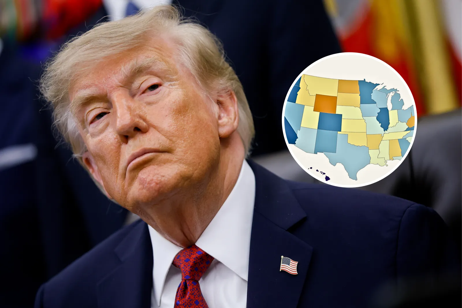 Map Shows Trump’s Approval Rating in Every State 2 Months Until Midterms