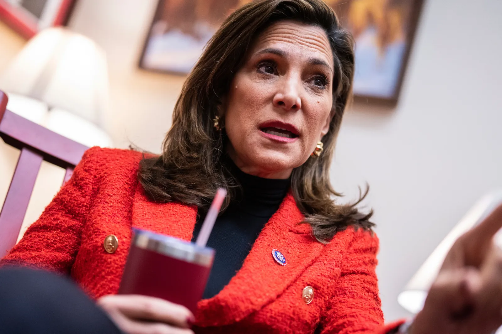 María Elvira Salazar in her Rayburn Building office on Tuesday, December 5, 2023.