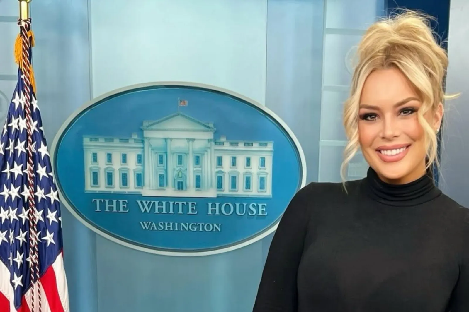 Britt McHenry, in an image shared to social media where she confirmed her new role at the State Department. (Instagram/brittmchenry)