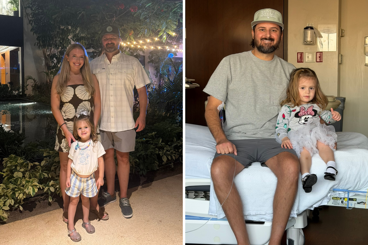 Blood test reveals the heartbreaking truth after millennial dad keeps finding unexplainable bruises on his body