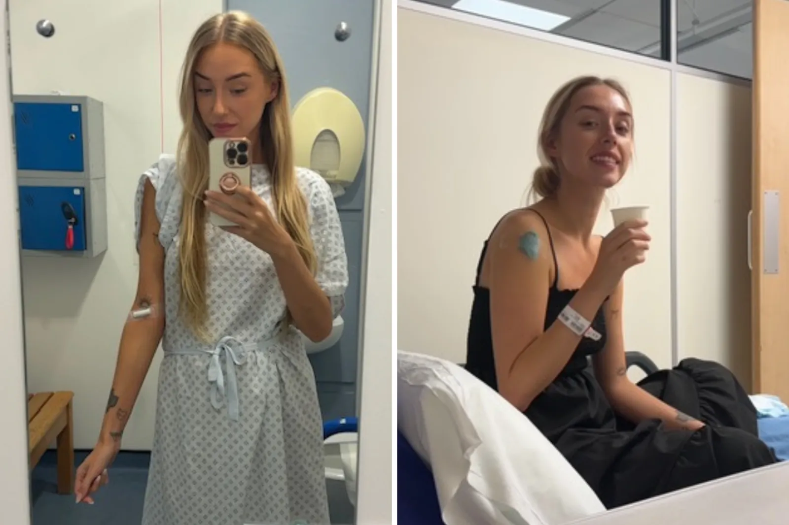 Lauren Papadopoulos Green in hospital for monitoring.
