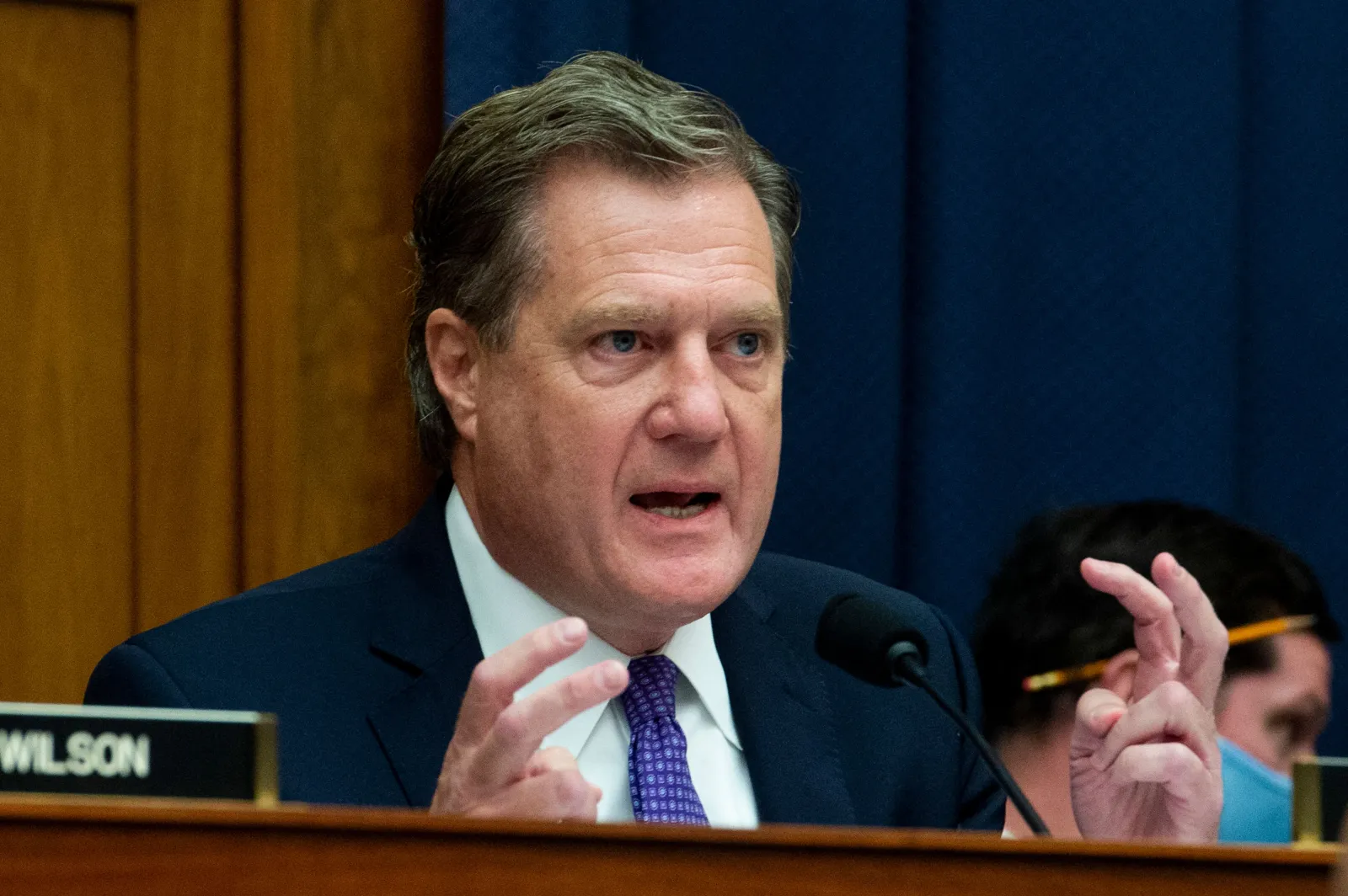 Representative Mike Turner, an Ohio Republican, speaks in Washington, D.C. on September 29, 2021.