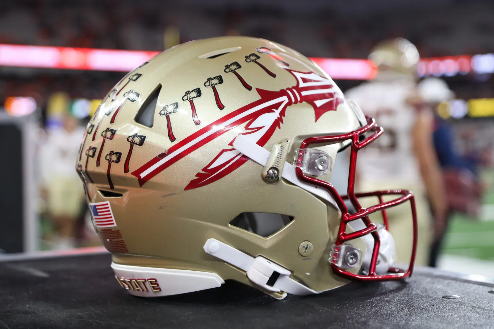 A Florida State Seminoles helmet