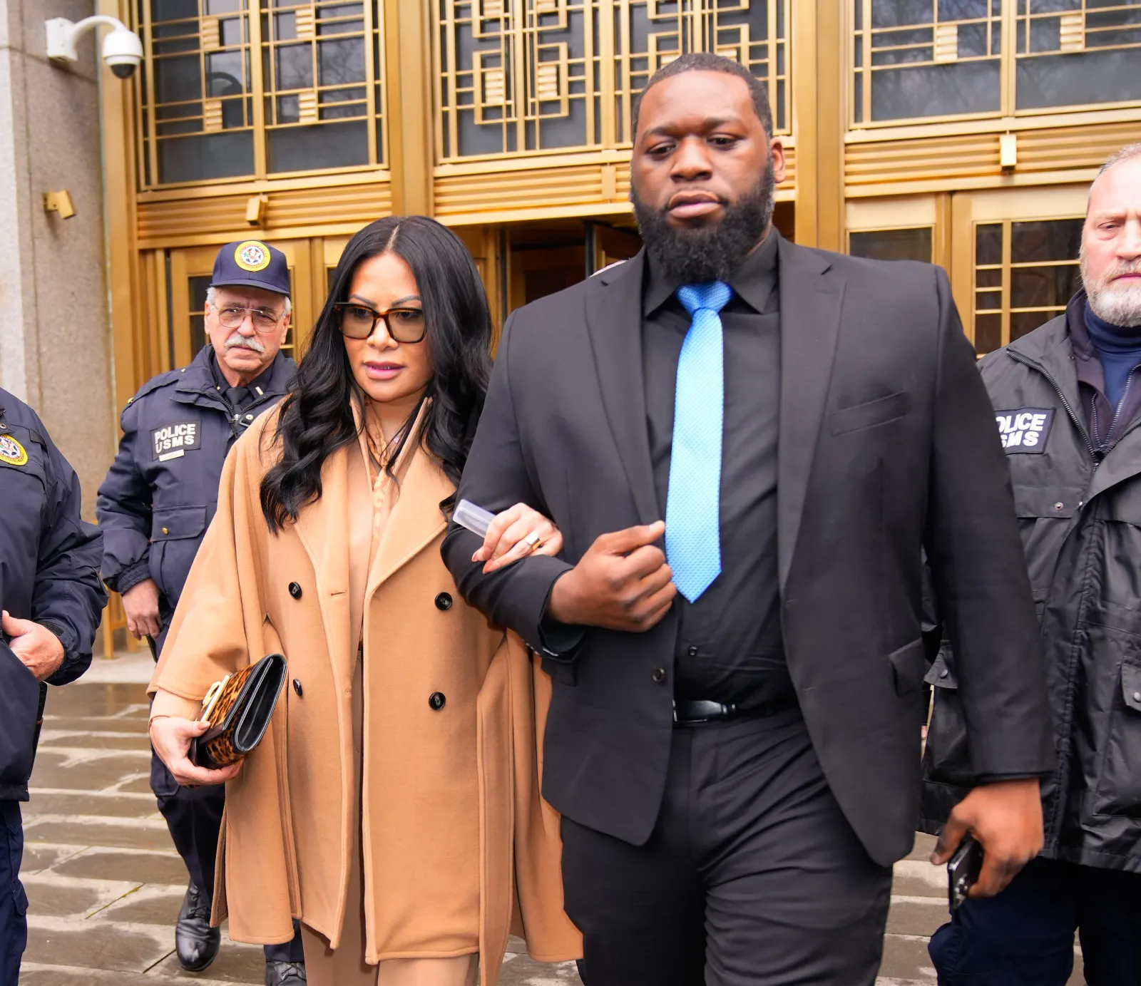 NEW YORK, NEW YORK - JANUARY 06: Jen Shah is seen leaving Manhattan federal court after receiving a 6.5 year sentence for conspiracy to commit wire fraud on January 06, 2023 in New York City.