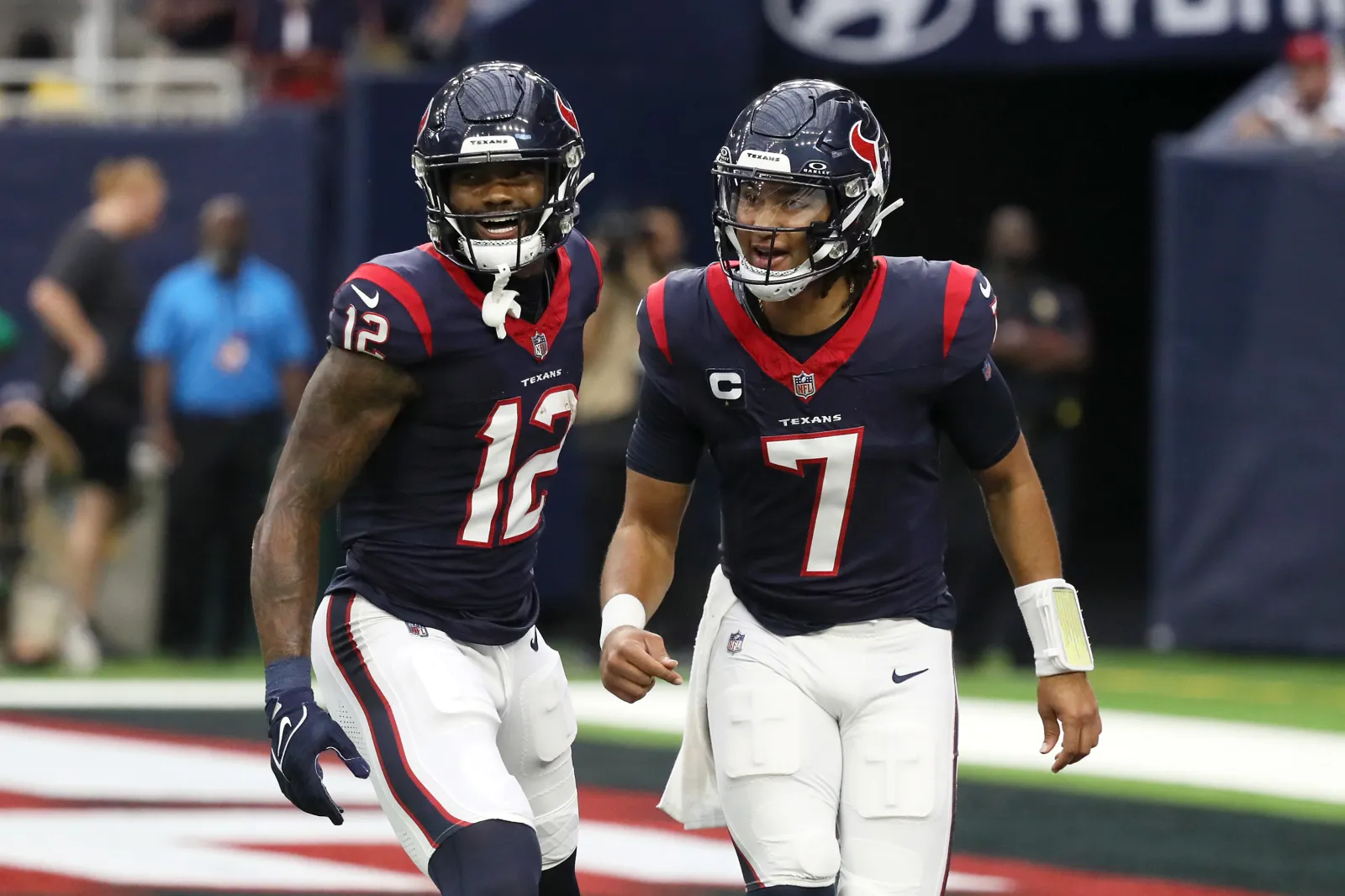 Houston Texans WR Nico Collins and QB C.J. Stroud